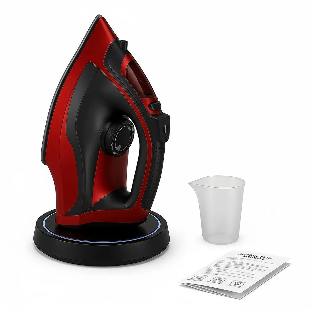 Żelazko na stacji ładującej